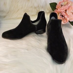 SENSO BLACK SUEDE BAILEY ANKLE BOOTIES SIZE 36